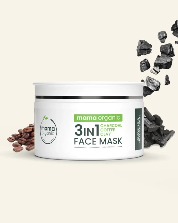 3 in 1(Charcoal, Coffee, Clay) Face Mask - 100g