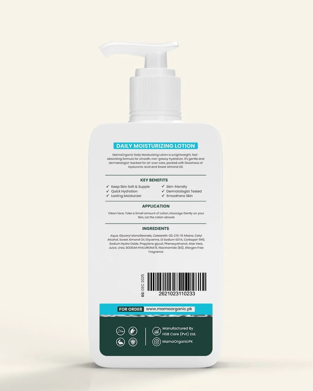 Daily Moisturizing Lotion - 230ml - Image 2